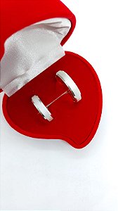 Aliança de Prata 925 Chanfrada 4mm Diamantada