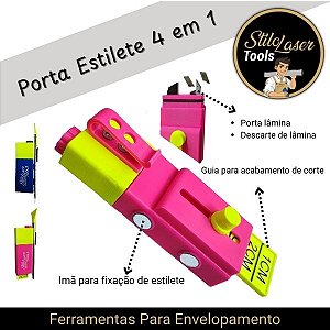 Porta Estilete 4 em 1