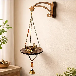 Adorno De Parede Presépio Sagrada Família Madeira Católico