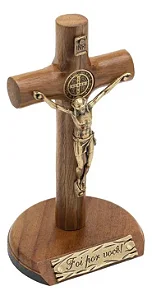 Crucifixo Mesa E Parede Cilíndrico Foi Por Você 12 Cm