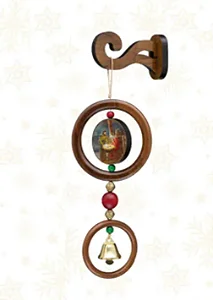 Adorno Enfeite Natal Boa Nova Sagrada Família Sino Pequeno Boa Nova