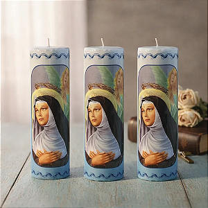 Vela Votiva 272g Santa Rita De Cássia - 03 Unidades