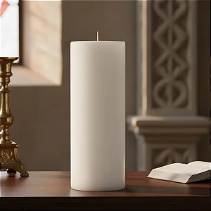 Vela De Altar Litúrgica Igreja 20cm X 7cm Branca