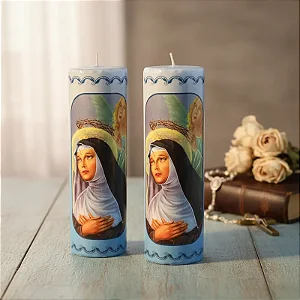 Vela Votiva 272g Santa Rita De Cássia - 02 Unidades