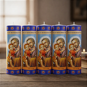 Vela Votiva 272g São José - 05 Unidades