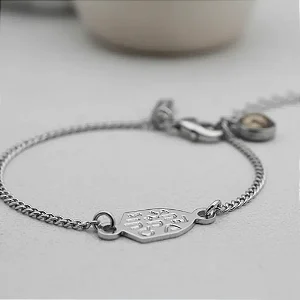 Pulseira Escudo São Miguel Arcanjo Niquel