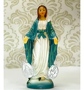Imagem Nossa Senhora Das Graças 10cm Di Ângelo Resina