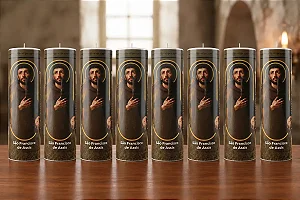 Vela Votiva De São Francisco De Assis 272g - 8 Unidades