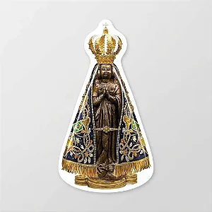 Colante Adesivo Resina Nossa Senhora Aparecida 8cm