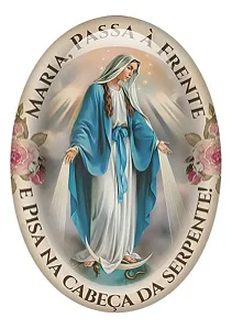 Colante Adesivo Resina N Sra Graças Maria Passa A Frente 8cm