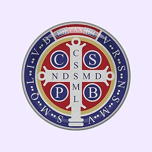 Colante Adesivo Resina Medalha De São Bento 5,5cm