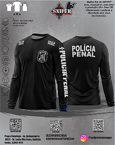 Camiseta Sniper BRASIL Polícia Penal Santa Catarina longa