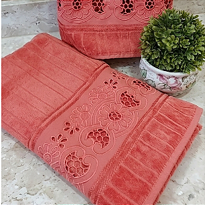 Jogo Toalha Banho e Rosto Bordado Rechilieu — Sofisticação e Conforto que Você Merece