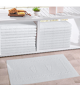 Toalha Piso Pezinho Buttner Branco