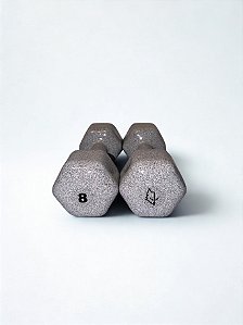 Par de Halter Sextavado 8kg