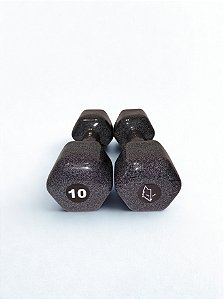 Par de Halter Sextavado 10kg