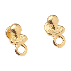 Brinco Baby Chupetinha Folheado a Ouro