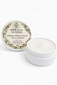 Hidratante Facial Natural com Aloe Vera, Rosa Mosqueta, D-Pantenol e Ácido Hialurônico