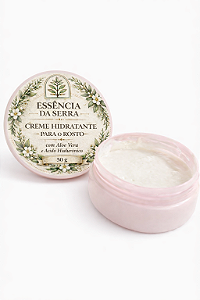 Hidratante Facial Natural com Aloe Vera, Rosa Mosqueta, D-Pantenol e Ácido Hialurônico