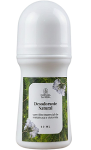 Desodorante Natural com Óleo Essencial de Melaleuca - 60ml