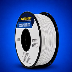 Filamento 3D PLA 1,75mm Masterprint 1Kg Branco Marmorizado