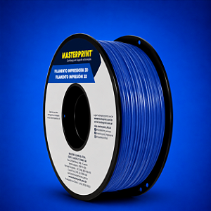 Filamento 3D PLA SILK 1,75mm Masterprint 1Kg - AZUL