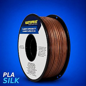 Filamento 3D PLA SILK 1,75mm Masterprint 1Kg - BRONZE