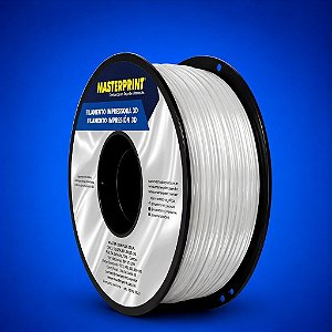 Filamento 3D PLA SILK 1,75mm Masterprint 1Kg - BRANCO