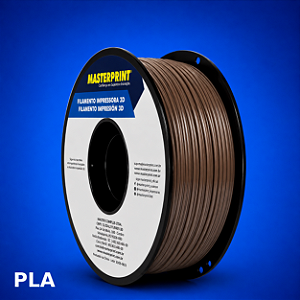 Filamento 3D PLA 1,75mm Masterprint 1Kg MARROM