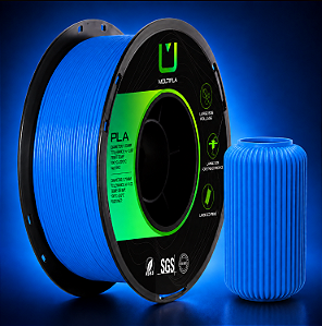Filamento 3D PLA 1,75mm Multfila 1Kg - AZUL SAFIRA