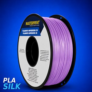 Filamento 3D PLA SILK 1,75mm Masterprint 1Kg - LAVANDA