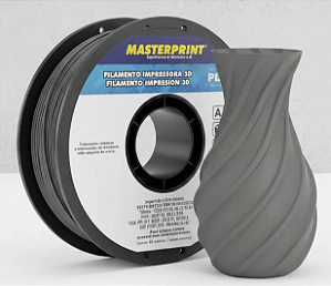 Filamento 3D PLA 1,75mm Masterprint 1Kg CINZA FÓSSIL