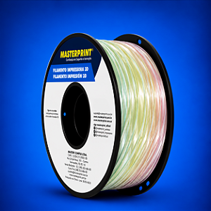 Filamento 3D PLA SILK 1,75mm Masterprint 1Kg RAINBOW