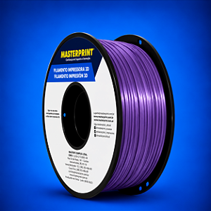 Filamento 3D PLA SILK 1,75mm Masterprint 1Kg - ROXO