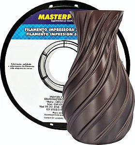 Filamento 3D PLA 1,75mm Masterprint 1Kg - CAFÉ