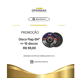 Disco Flap 4 Pol 10 Unidades | Acessório Ferramentas