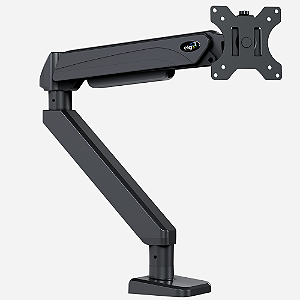 Suporte Ergonômico Articulado de Mesa com Pistão a Gás, Monitores 22" a 49", Professional Series, Preto, F100MAX, ELG