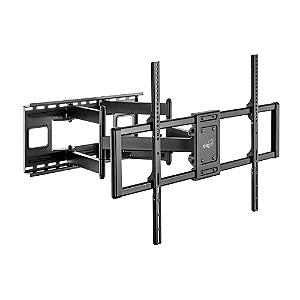 Suporte Multiarticulado de Parede para TV, 60" a 120", Suporte Até 120kg, Preto, A02V9XL, ELG