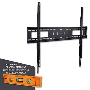 Suporte Fixo de Parede para TV, 55" a 100", Suporte Até 75kg, Preto, N01V8, ELG
