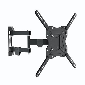 Suporte Articulado para TV, 26" a 65", Inclinação, Ajuste de Nível, Suporte Até 30kg, Preto, FULL40_PRO, ELG