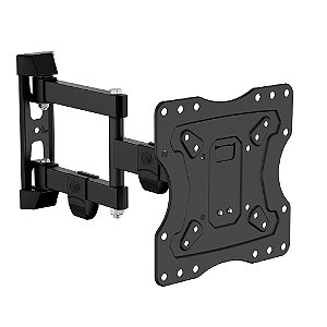 Suporte Articulado para TV, 15" a 58", Inclinação, Ajuste de Nível, Suporte Até 30kg, Preto, FULL20_PRO, ELG