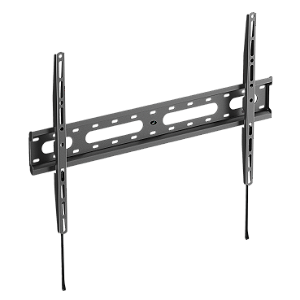 Suporte Fixo de Parede para TV, 42" a 86", Trava Automática, Nível Bolha, Suporte Até 50kg, Preto, FIX600, ELG