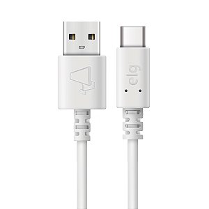 Cabo USB Tipo-C, Sincronização e Carga Rápida 15W 3A, Textura Suave, 2 metros, Branco, TCUSB2, ELG