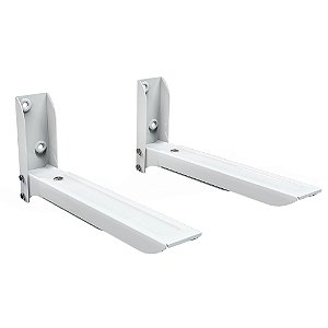 Suporte Universal para Fornos e Micro-ondas, Haste Ajustável 28,4 a 41,4 cm, Suporte Até 30 kg, Branco, MW05WH, ELG