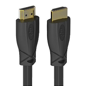 Cabo HDMI 2.0 High Speed, com Ethernet, 3D, 4K, Conectores Banhados a Ouro, 10 metros, Preto, HS20100, ELG