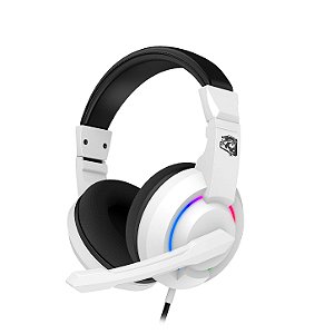 Headset Gamer Alcor, Multiplataforma, Áudio 3D, P3 3,5mm com USB, Microfone Omnidirecional, LED RGB, Branco, HGAL, ELG