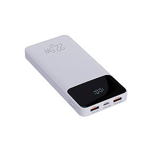 Power Bank Carregador Portátil, Display Indicador, 10200mAh 22.5W, Turbo, Branco, PB102WH, ELG