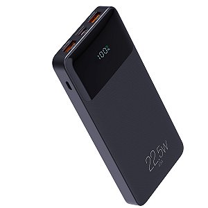 Power Bank Carregador Portátil, Display Indicador, 10200mAh 22.5W, Turbo, Preto, PB102BK, ELG