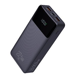 Power Bank Carregador Portátil, Display Indicador, 20000mAh 22.5W, Turbo, Preto, PB200BK, ELG