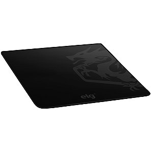 Mousepad Gamer Merak Speed, Tamanho Grande 45x40cm, Borda Costurada, Base Antiderrapante, Preto, MPML, ELG